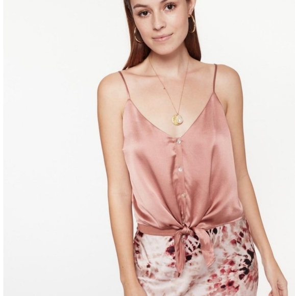 Cami NYC Julie Tie-Waist Silk Cami - Picture 1 of 10